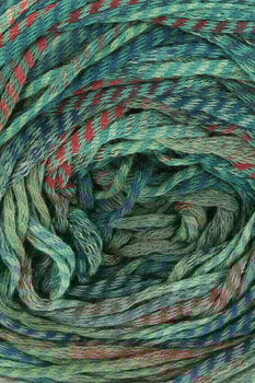 Knitting Yarn Lang Yarns Camille 0059 Green/Petrol/Red Knitting Yarn - 5