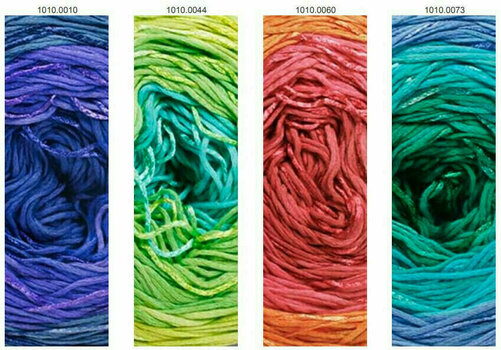 Strickgarn Lang Yarns Bloom 0018 Green/Petrol Strickgarn - 8