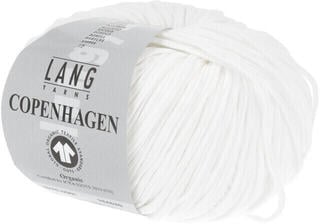 Pletacia priadza Lang Yarns Copenhagen (Gots) 0001 White Pletacia priadza - 1