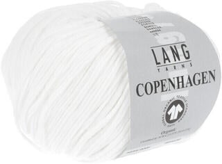 Pletacia priadza Lang Yarns Copenhagen (Gots) 0001 White Pletacia priadza - 2