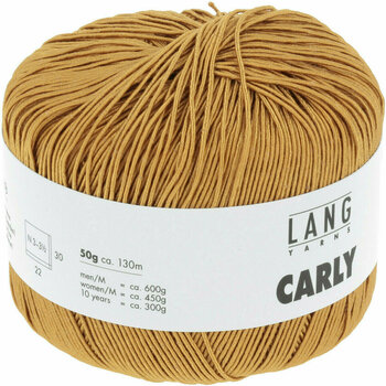 Knitting Yarn Lang Yarns Carly 0050 Gold Knitting Yarn - 3