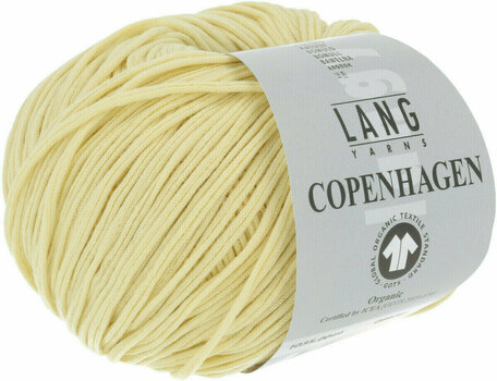 Knitting Yarn Lang Yarns Copenhagen (Gots) 0049 Yellow Gold - 3