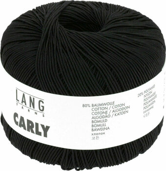 Knitting Yarn Lang Yarns Carly 0004 Black Knitting Yarn - 2