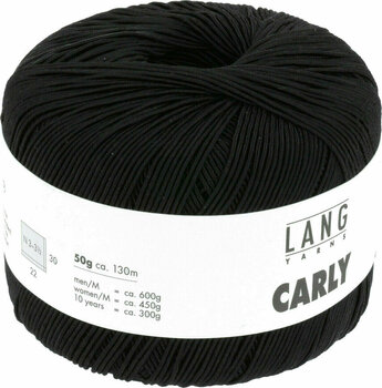 Knitting Yarn Lang Yarns Carly 0004 Black Knitting Yarn - 3