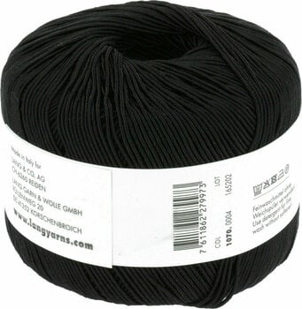 Knitting Yarn Lang Yarns Carly 0004 Black Knitting Yarn - 4