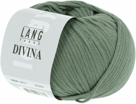 Knitting Yarn Lang Yarns Divina 0017 Green Knitting Yarn - 2