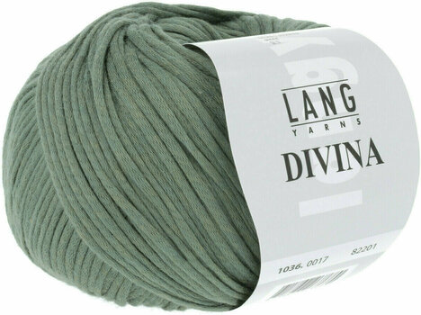 Knitting Yarn Lang Yarns Divina 0017 Green Knitting Yarn - 3