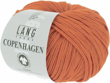Fios para tricotar Lang Yarns Copenhagen (Gots) 0059 Orange - 2