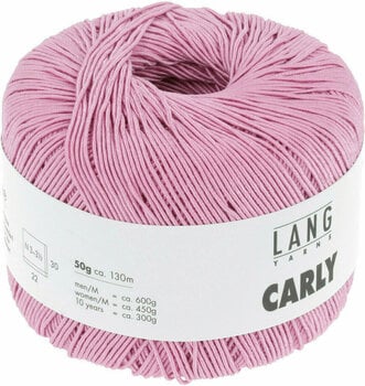 Knitting Yarn Lang Yarns Carly 0019 Rose Knitting Yarn - 3