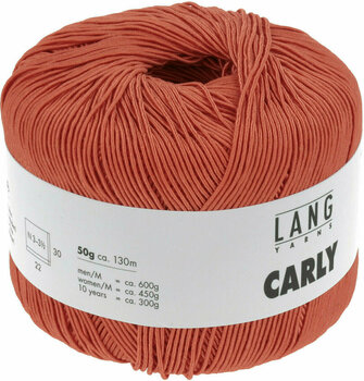 Плетива прежда Lang Yarns Carly 0059 Orange - 3