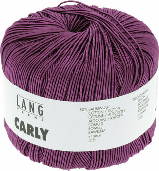 Knitting Yarn Lang Yarns Carly 0066 Fuchsia Knitting Yarn - 2