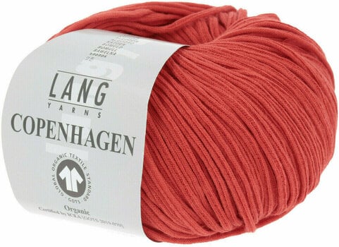 Knitting Yarn Lang Yarns Copenhagen (Gots) 0060 Red - 2