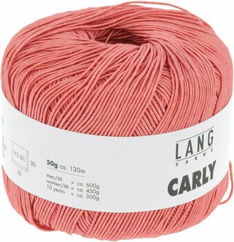 Плетива прежда Lang Yarns Carly 0027 Coral - 3