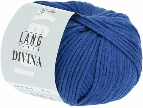 Fios para tricotar Lang Yarns Divina 0006 Royal - 2