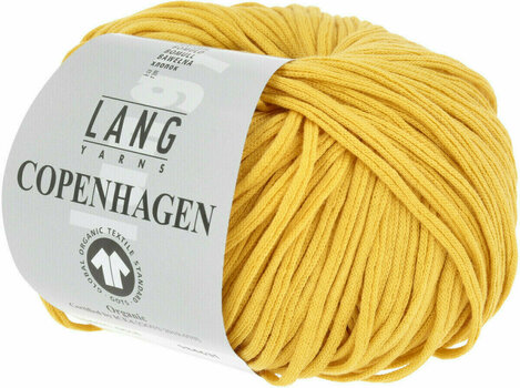 Fios para tricotar Lang Yarns Copenhagen (Gots) 0014 Yellow - 2
