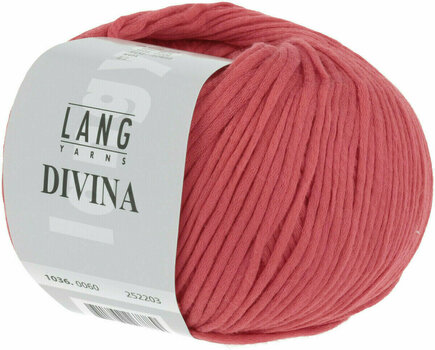 Knitting Yarn Lang Yarns Divina 0060 Red Knitting Yarn - 2