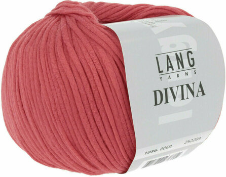 Knitting Yarn Lang Yarns Divina 0060 Red Knitting Yarn - 3