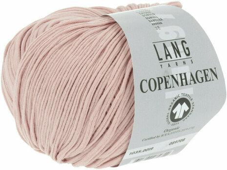 Hilo de tejer Lang Yarns Copenhagen (Gots) 0019 Rose Hilo de tejer - 3