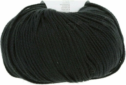 Knitting Yarn Lang Yarns Norma 0004 Black Knitting Yarn - 4