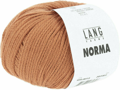 Knitting Yarn Lang Yarns Norma 0015 Brown-Orange Knitting Yarn - 3