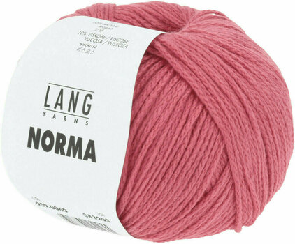 Knitting Yarn Lang Yarns Norma 0060 Red Knitting Yarn - 2
