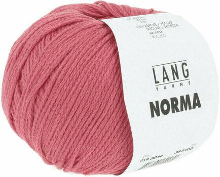 Knitting Yarn Lang Yarns Norma 0060 Red Knitting Yarn - 3