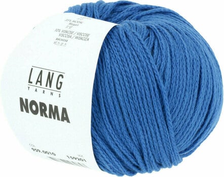 Knitting Yarn Lang Yarns Norma 0010 Blue Knitting Yarn - 2