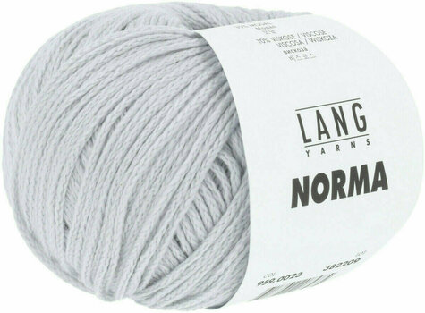 Knitting Yarn Lang Yarns Norma 0023 Silver Knitting Yarn - 3