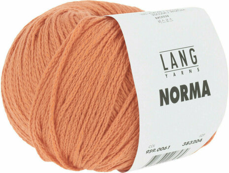 Knitting Yarn Lang Yarns Norma 0061 Orange Knitting Yarn - 3