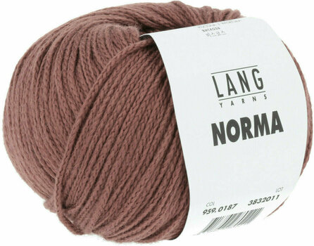 Knitting Yarn Lang Yarns Norma 0187 Brick Knitting Yarn - 3