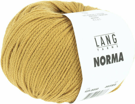 Knitting Yarn Lang Yarns Norma 0050 Mustard Yellow Knitting Yarn - 3