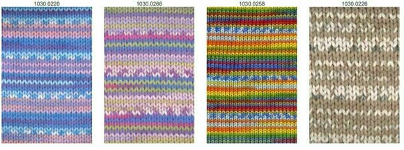 Knitting Yarn Lang Yarns Tissa Color 0354 Blue/Turq./Purple Knitting Yarn - 3