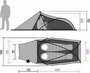 Tenda Hannah Rider 2 Mandarin Red Tenda - 11