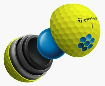 Golfová loptička TaylorMade TP5 Golf Ball Yellow - 7