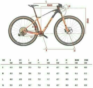 Hardtail bicykel Wilier 110X Sram NX Eagle 1x12 Silver/Orange Glossy L - 4