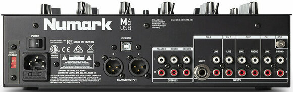DJ-mengpaneel Numark M6-USB DJ-mengpaneel - 3