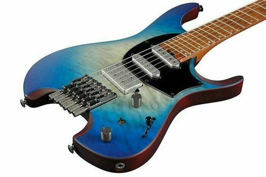 Guitarra sem cabeçalho Ibanez QX54QM-BSM Blue Sphere Burst - 2