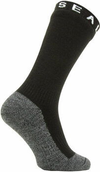 Чорапи за колоездене Sealskinz Waterproof Warm Weather Soft Touch Mid Length Sock Black/Grey Marl/White L Чорапи за колоездене - 2