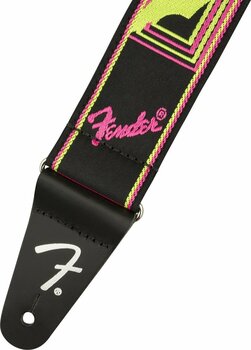 Textilgurte für Gitarren Fender Neon Monogram Strap Yellow/Pink - 2