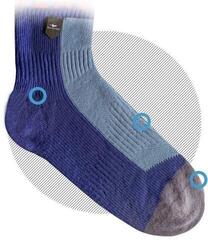 Cycling Socks Sealskinz Waterproof All Weather Ankle Length Sock with Hydrostop Black/Grey M Cycling Socks - 2