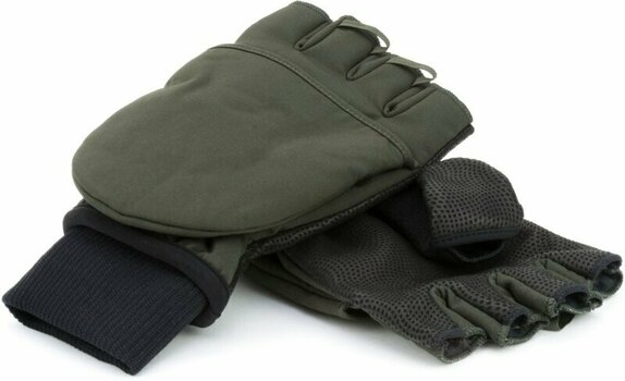 Cyklistické rukavice Sealskinz Windproof Cold Weather Convertible Mitten Olive Green/Black 2XL Cyklistické rukavice - 4