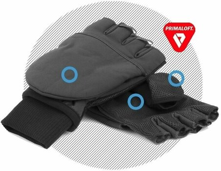 Bike-gloves Sealskinz Windproof Cold Weather Convertible Mitten Olive Green/Black 2XL Bike-gloves - 9