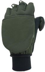 Cyclo Handschuhe Sealskinz Windproof Cold Weather Convertible Mitten Olive Green/Black - 1