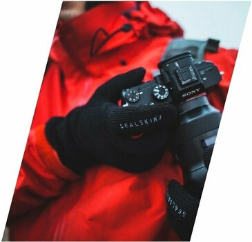 Cyklistické rukavice Sealskinz Windproof All Weather Knitted Glove Black L Cyklistické rukavice - 5