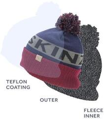 Cykelmössa Sealskinz Water Repellent Cold Weather Bobble Hat Black/Grey/White/Black S/M Beanie - 2