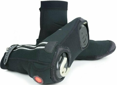 Cycling Shoe Covers Sealskinz All Weather LED Cycle Overshoe Black L Cycling Shoe Covers - 2