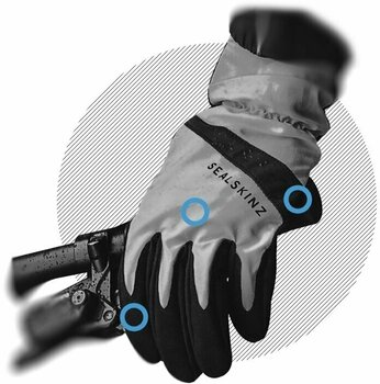 Cyklistické rukavice Sealskinz Waterproof All Weather Cycle Womens Glove Black XL Cyklistické rukavice - 6