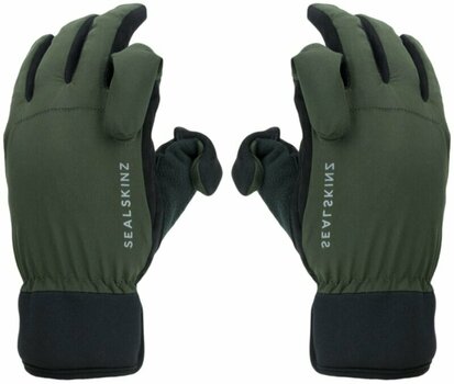 Bike-gloves Sealskinz Waterproof All Weather Sporting Glove Olive Green/Black 2XL Bike-gloves - 2