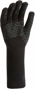 Kesztyű kerékpározáshoz Sealskinz Waterproof All Weather Ultra Grip Knitted Gauntlet Black L Kesztyű kerékpározáshoz - 3