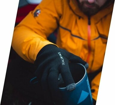 Cyklistické rukavice Sealskinz Waterproof All Weather Ultra Grip Knitted Gauntlet Black L Cyklistické rukavice - 5